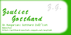 zsuliet gotthard business card